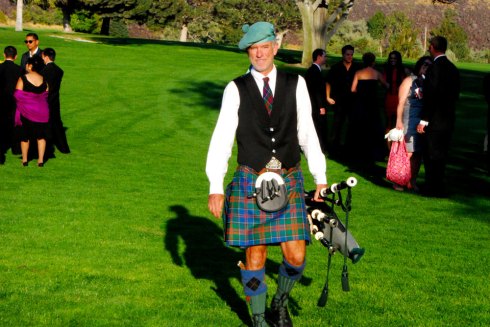 Bob McMichael teaches and performs on the bagpipes in the Boise, Idaho area